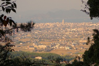 The view looking down on Imabari after leaving Temple 58